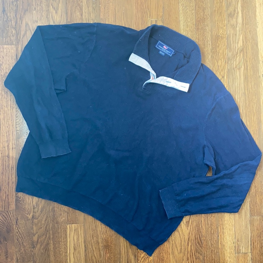 Vineyard Vines 1/3 Zip Pullover Sweater - Picture 1 of 3